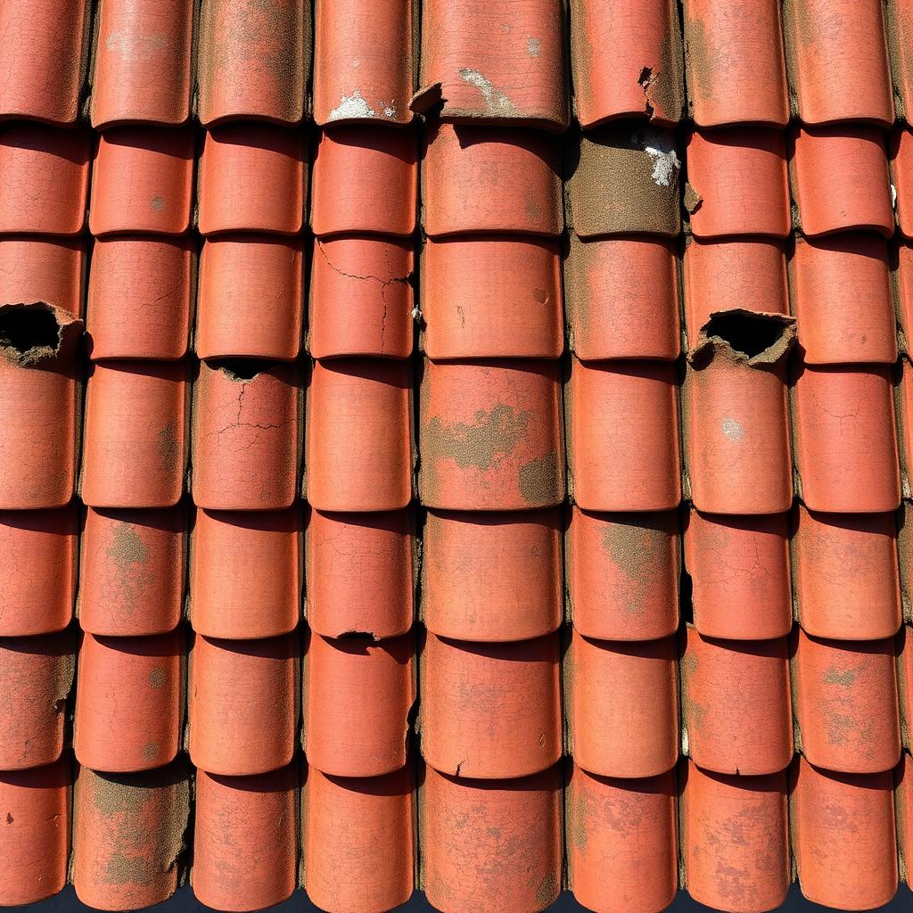 Concrete tile roof replacement — before in Scottsdale — Troon